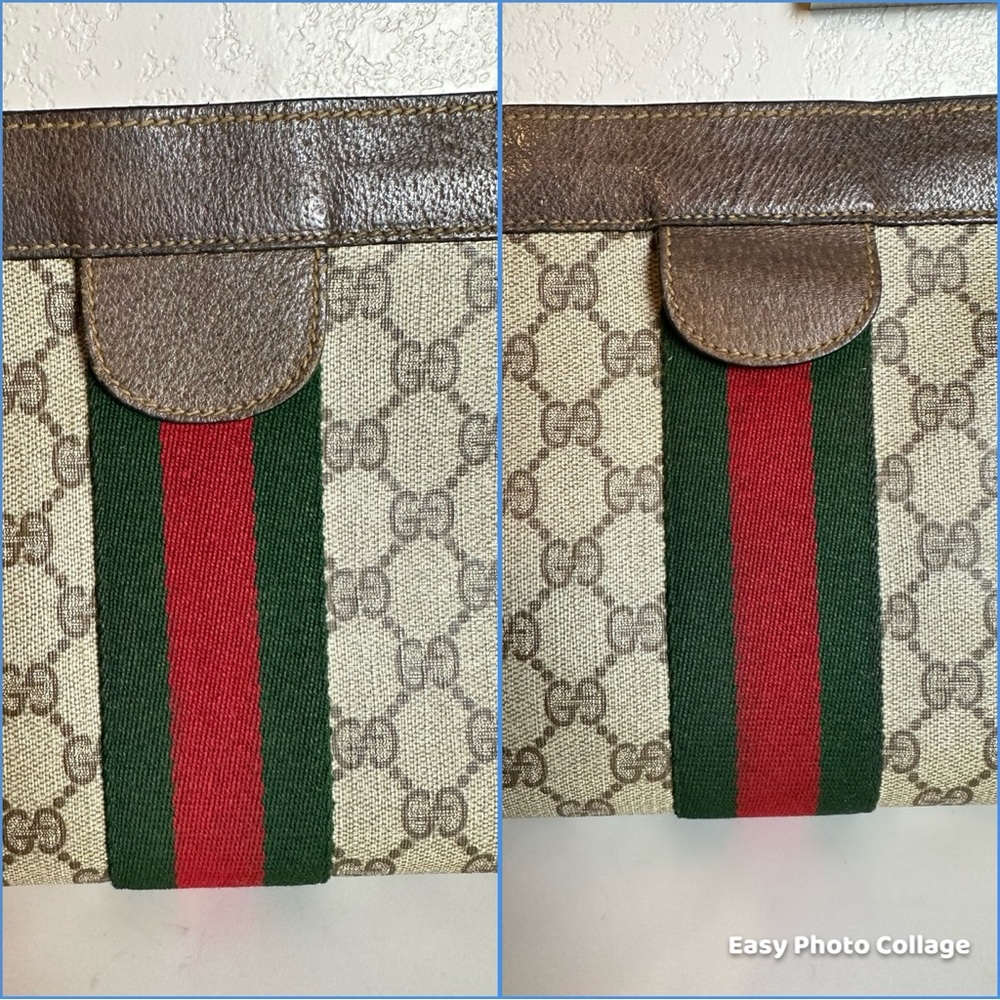👜GUCCI GG PVC Leather Sherry Line Crossbody Bag - Picture 7 of 14